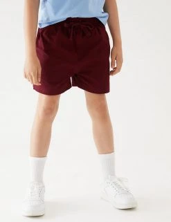 M&S Collection Unisex Pure Cotton Sports Shorts (2-16 Yrs) 38 M&S Collection Unisex Pure Cotton Sports Shorts (2-16 Yrs) -SCHOOL UNIFORM Sales SD 04 T93 5254 XM X EC 3