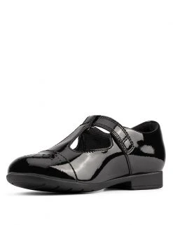 CLARKS Kids' Leather T-Bar Shoes (Kid Size 10-2.5) -SCHOOL UNIFORM Sales SD 08 T94 3021P Y1 X EC 3