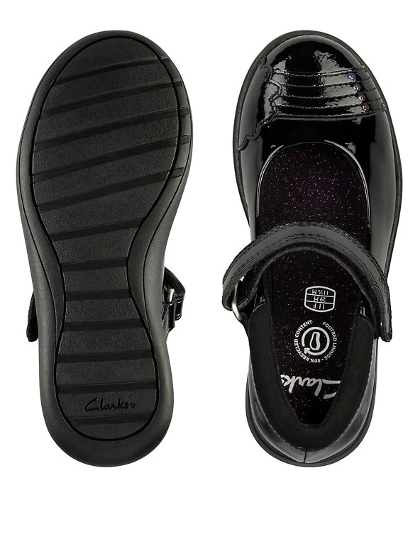 CLARKS Kids' Leather Riptape Mary Jane Shoes (Kid Shoe 10-2.5) 4 CLARKS Kids' Leather Riptape Mary Jane Shoes (Kid Shoe 10-2.5) - Image 2