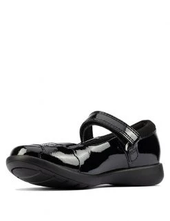 CLARKS Kids' Leather Riptape Mary Jane Shoes (Kid Shoe 10-2.5) 10 CLARKS Kids' Leather Riptape Mary Jane Shoes (Kid Shoe 10-2.5) -SCHOOL UNIFORM Sales SD 08 T94 3033P Y1 X EC 3
