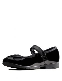 CLARKS Kids' Leather Riptape Bow Mary Jane Shoes (Kid Size 10-2.5) 10 CLARKS Kids' Leather Riptape Bow Mary Jane Shoes (Kid Size 10-2.5) -SCHOOL UNIFORM Sales SD 08 T94 3103P Y1 X EC 3