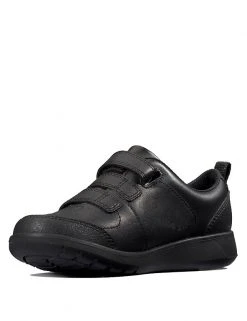CLARKS Kids' Leather Riptape School Shoes (Youth Size 3-9.5) 10 CLARKS Kids' Leather Riptape School Shoes (Youth Size 3-9.5) -SCHOOL UNIFORM Sales SD 08 T94 3107 Y0 X EC 3