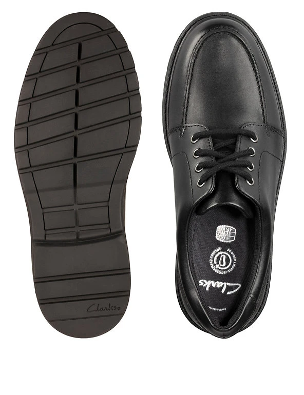 CLARKS Kids' Leather Lace Up School Shoes (Youth Size 3-9) 4 CLARKS Kids' Leather Lace Up School Shoes (Youth Size 3-9) - Image 2